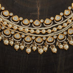 Kundan Necklace Short Adjustable