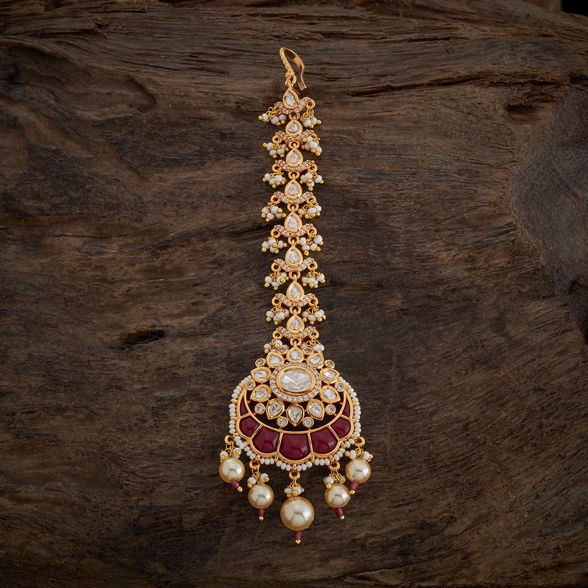 Kundan Tikka adiant kundan stones