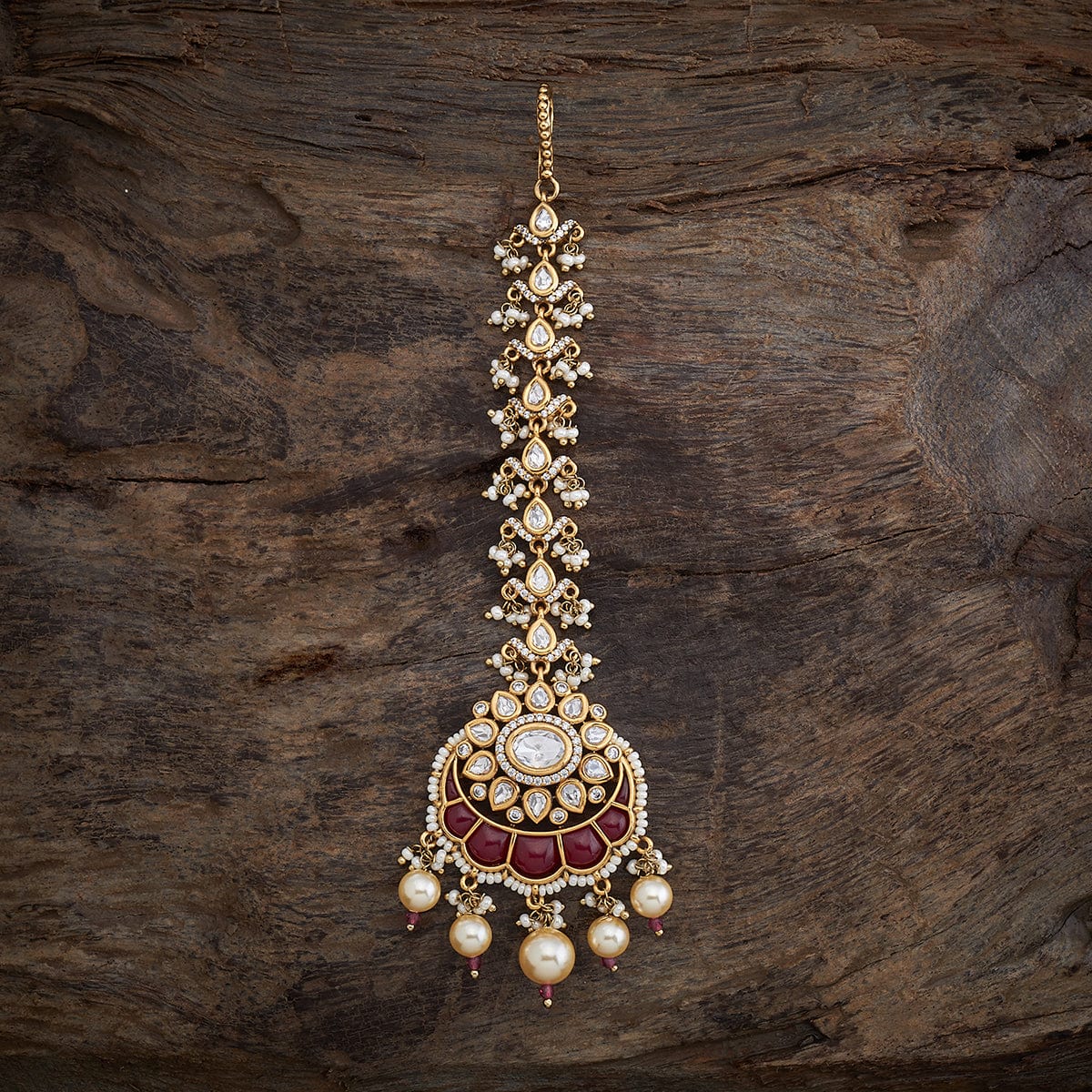 Kundan Tikka adiant kundan stones