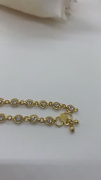 Bollywood jewellery, gold color anklets. Indian jewelry