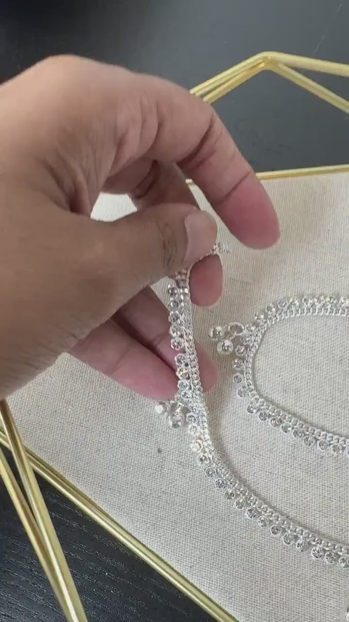 Indian Payal silver anklet pair payal traditional payal classic payal fancy reverse ad jhanjhar ghungaroo payal gold anklet indian