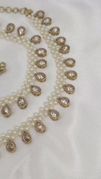 Meera Pair of Antique Gold American diamond Statement Anklets, Jhanjara, Payal, Indian Jewelery, Pakistani Jewellery