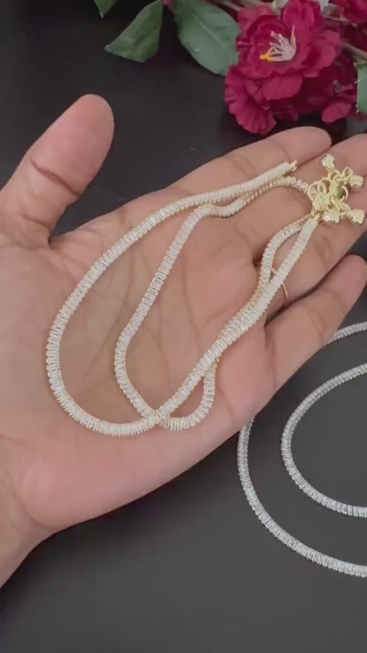 Pair of Anklets  ADCZ women’s anklets  Payal  Bridal Payal Golusu  anklets polki Payal