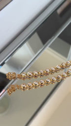 Kundan Classic Payal With Gold Plating and Bells  Indian Jewelry, Gold Kundan Anklet, Kundan Jhanjar, Kundan Sheeshphool, Gold Matha Patti