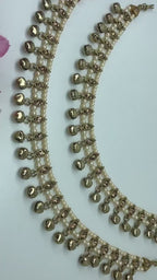 Antique Stone Anklets Pair Adjustable SizePayalJhanjranPunjebanPremiu Quality