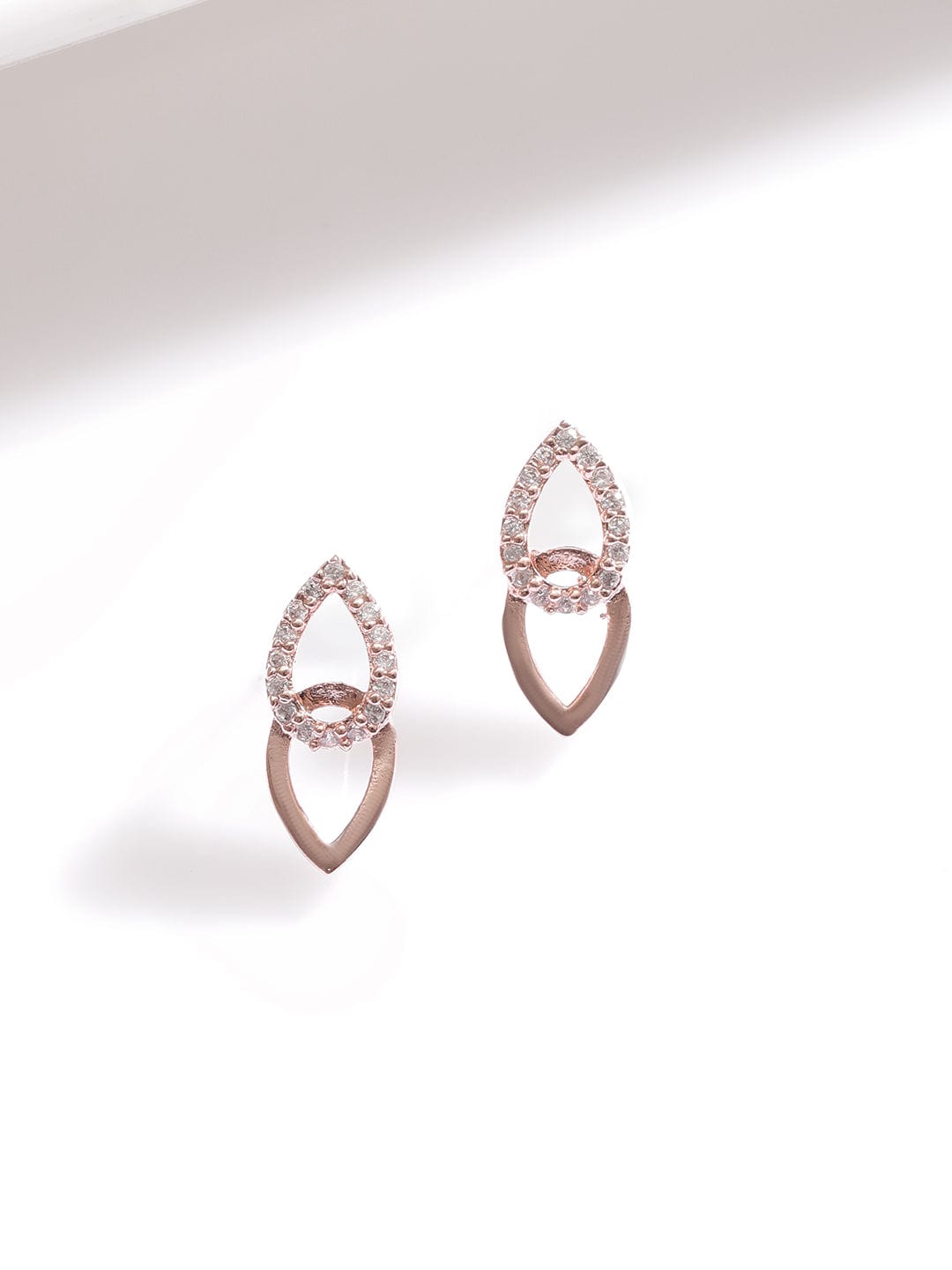 Rose Gold-Plated CZ-Studded Necklace Set  One of the most versatile forms