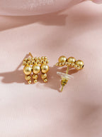 Gold Plated Golden Beaded Handcrafted Traditional Temple Jewelry Set style and personality