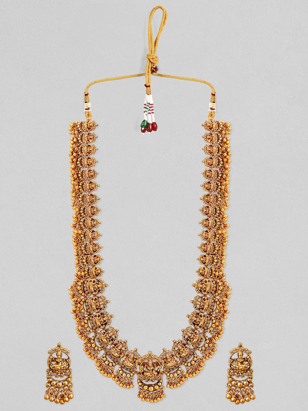 Gold Plated Temple Necklace Set 68