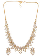 Luxurious Gold Plated Kemp Crystal Floral Ensemble 11.5