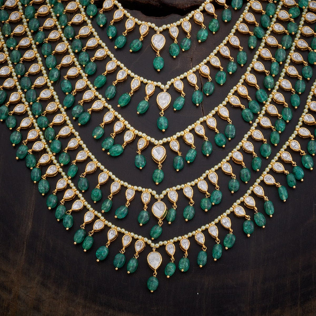 Silver Kundan necklace 92.5 silver base