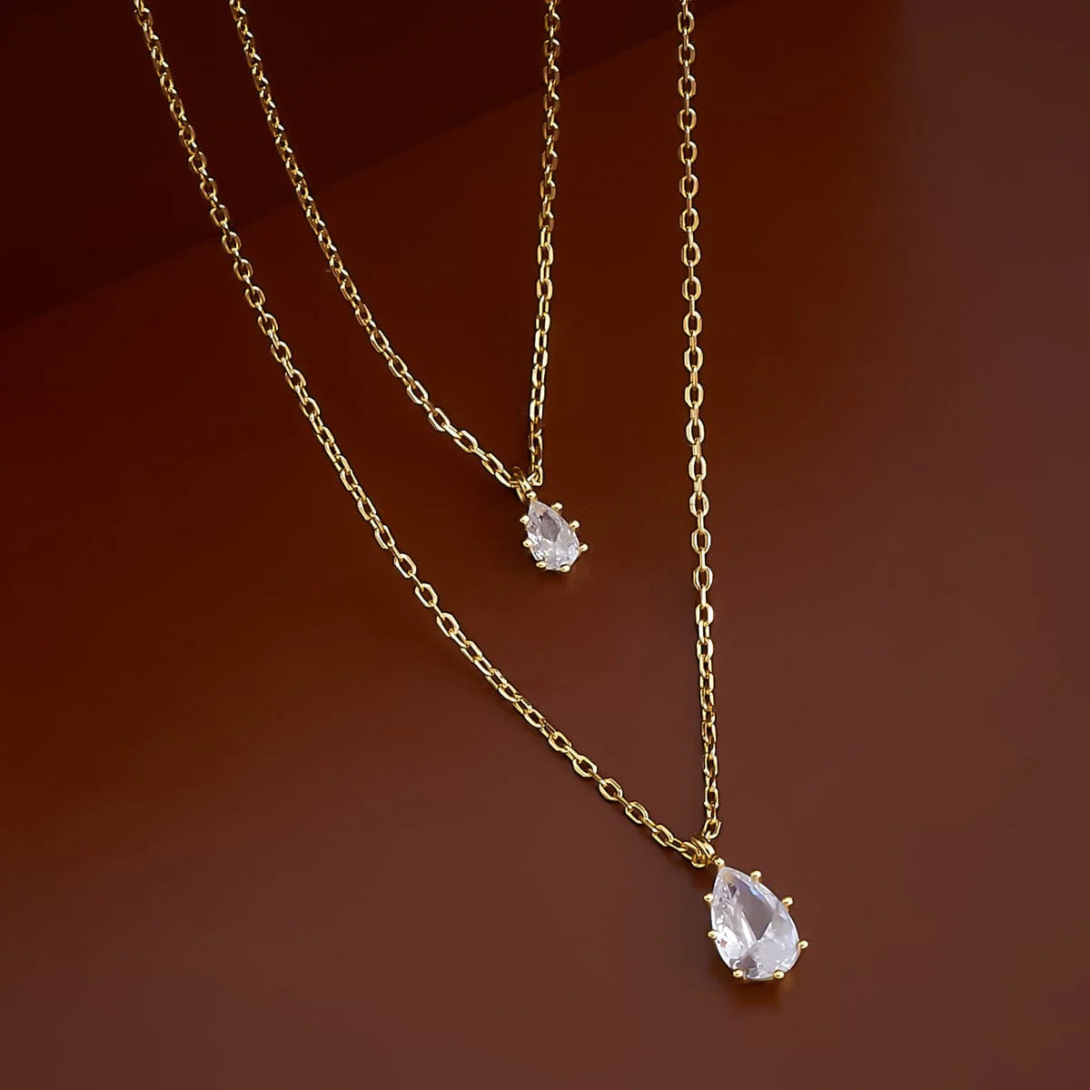 Silver White Stone Necklace