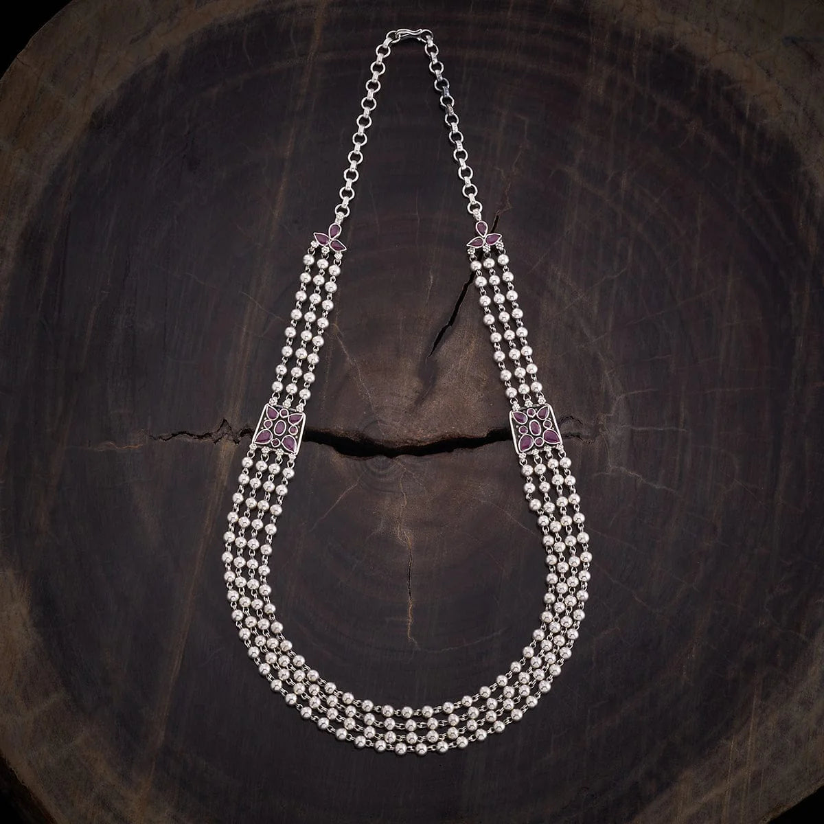 Silver Stone Necklace