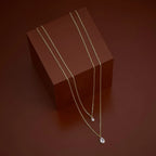 Silver White Stone Necklace