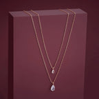 Silver White Stone Necklace