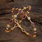 Silver Zircon Bangle Pair Bangle