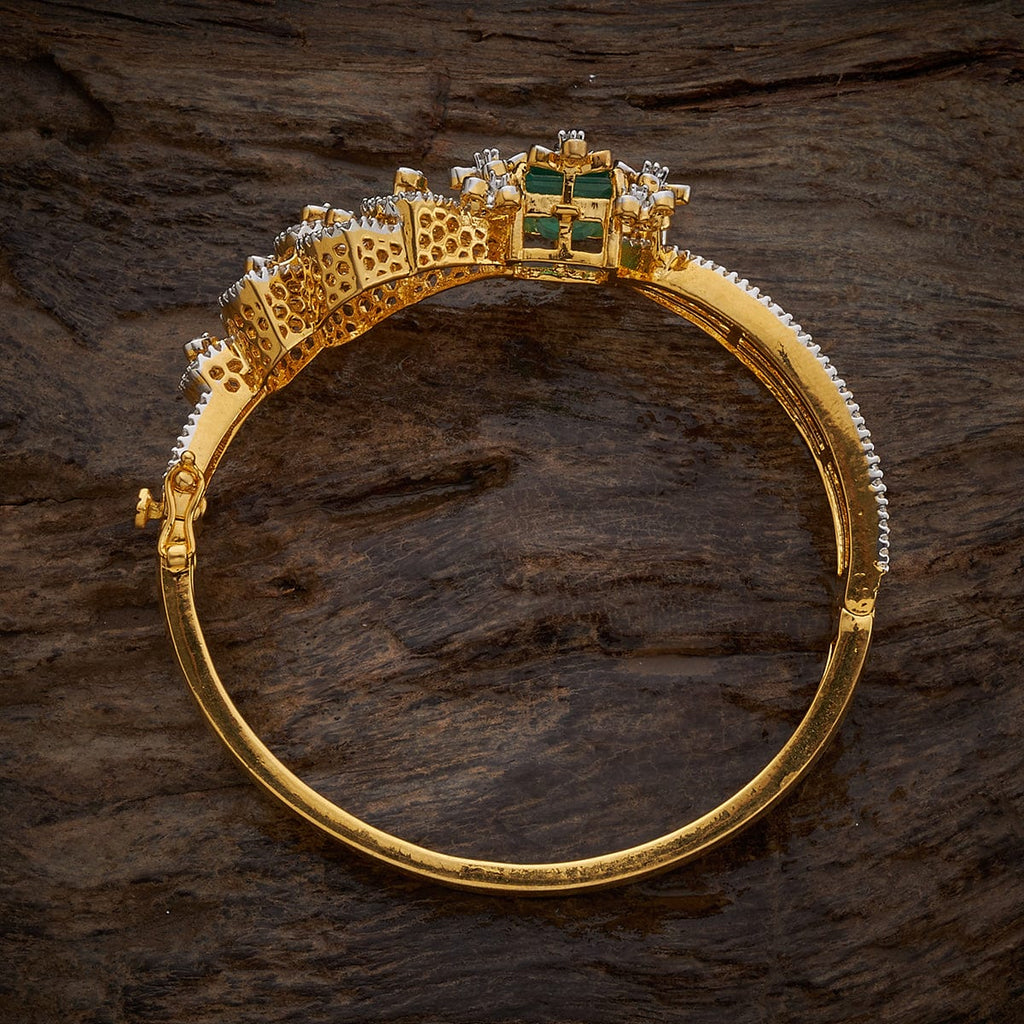 Silver Zircon Kada polish of rhodium-gold 35