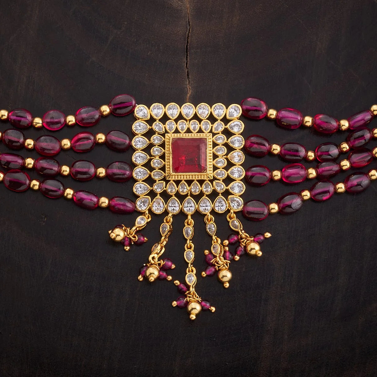 Silver Zircon Necklace Made from genuine silver