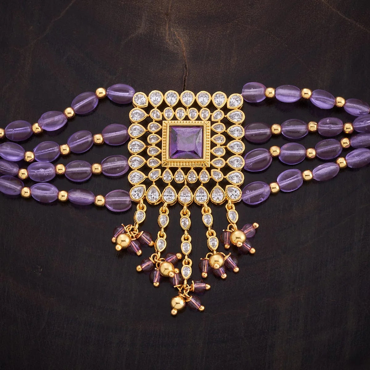 Silver Zircon Necklace Made from genuine silver