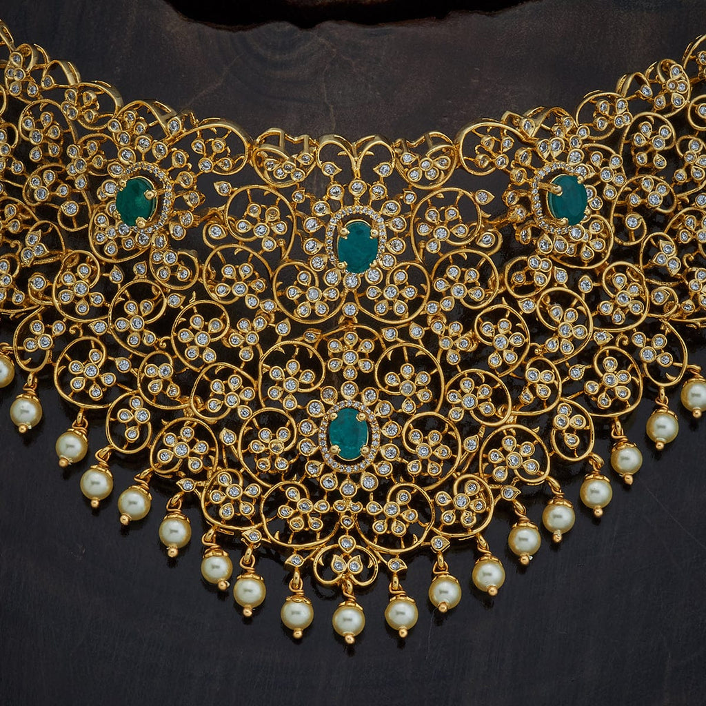 Silver Zircon Necklace when made from 92.5 silver