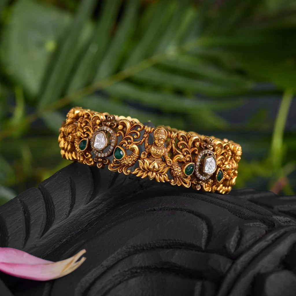 Silver Temple Bangle 44