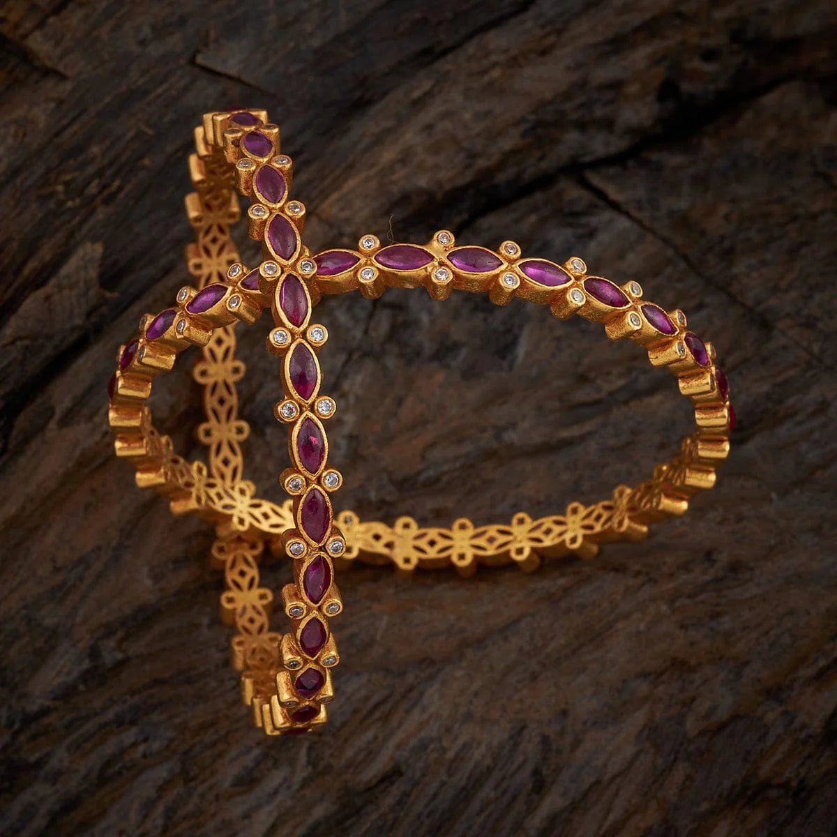 Silver Temple Bangle 45