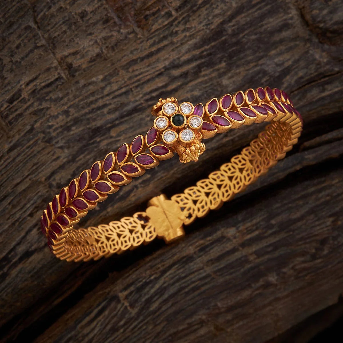 Silver Temple Bangle 37