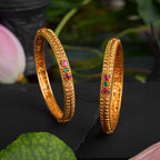 Silver Temple Bangle 8