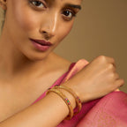 Silver Temple Bangle 18