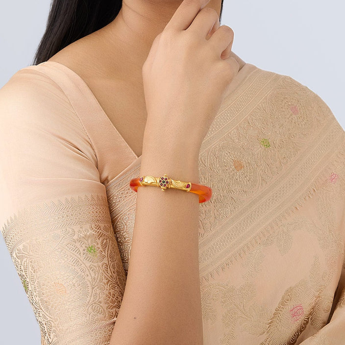 Silver Temple Bangle 11