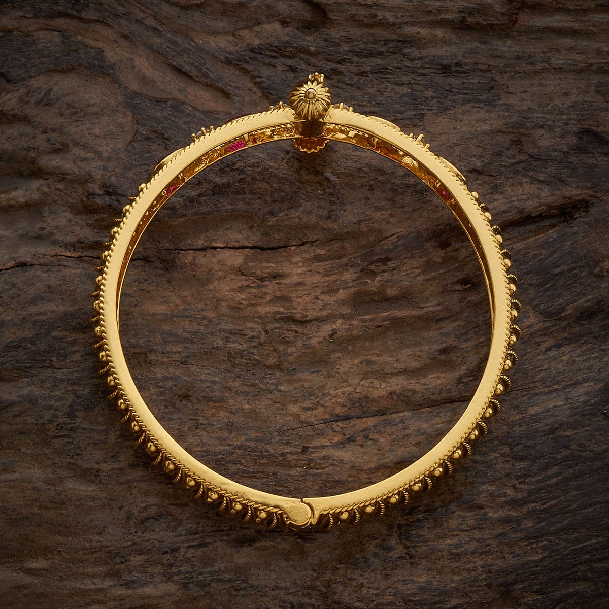 Silver Temple Bangle 38