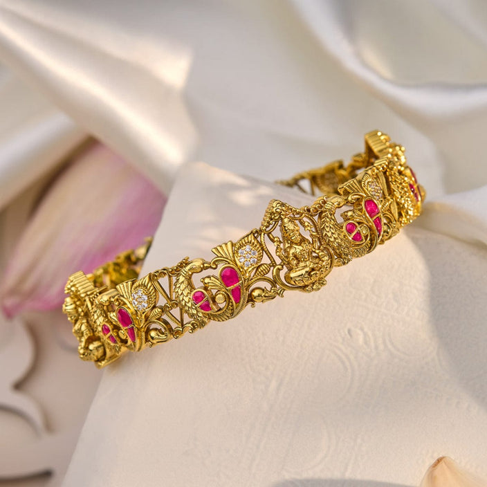 Silver Temple Bangle 50