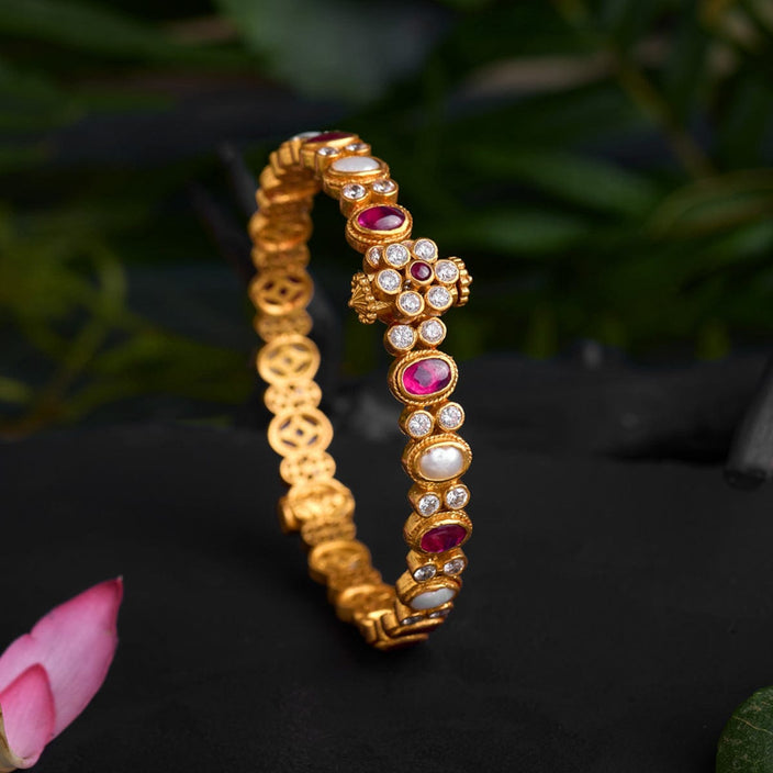 Silver Temple Bangle 7