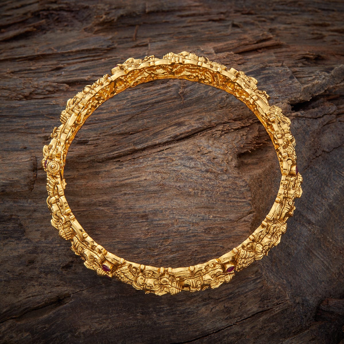 Silver Temple Bangle 51