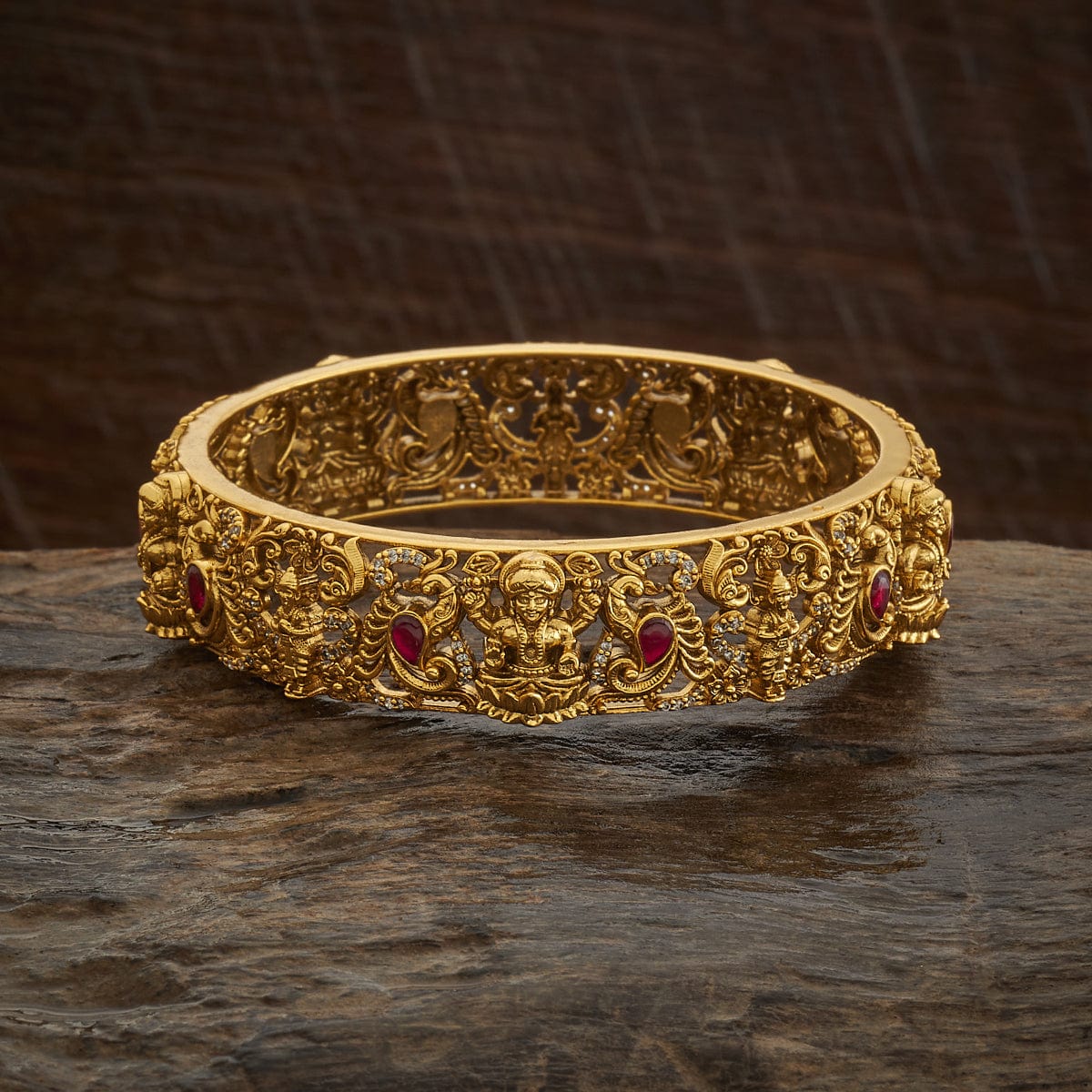 Silver Temple Bangle 12