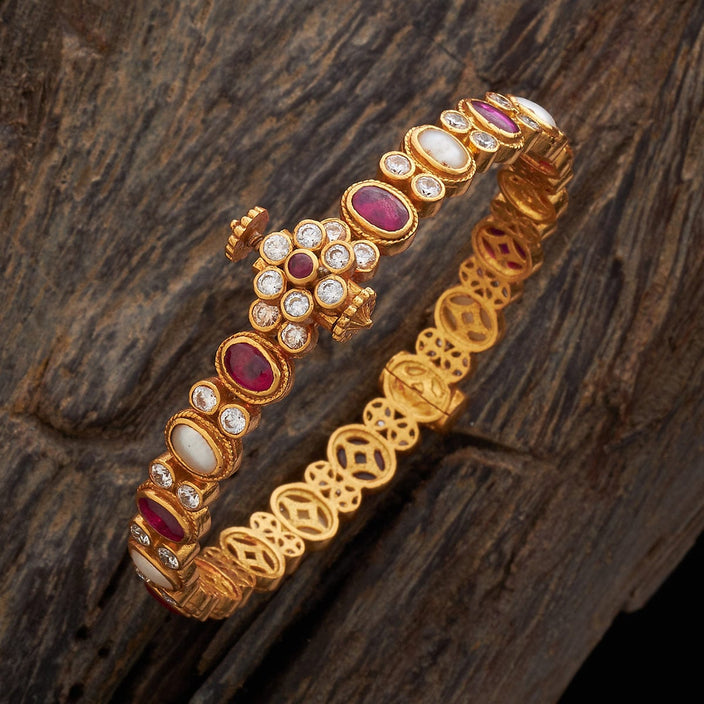 Silver Temple Bangle 16