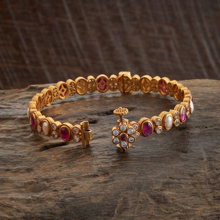 Silver Temple Bangle 16