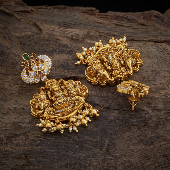 Silver Temple Earring-30