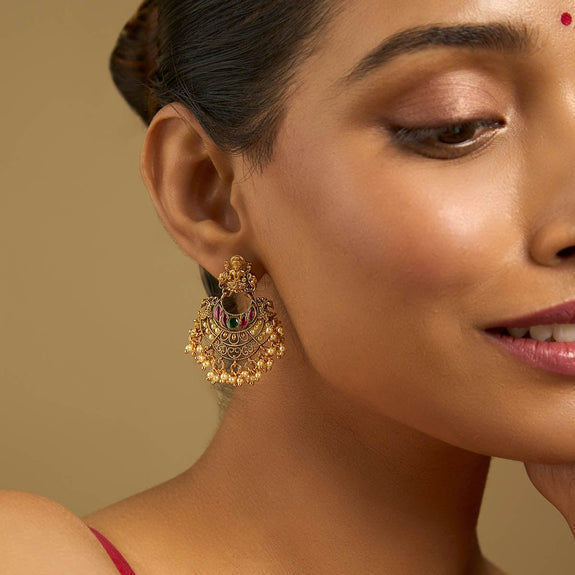 Silver Temple Earring 15