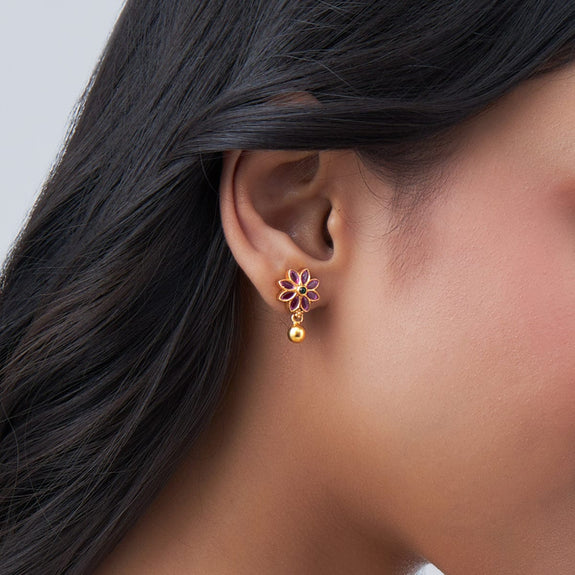 Silver Temple Earring 2