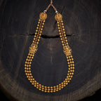 Silver Temple Necklace goddess Lakshmi's carving