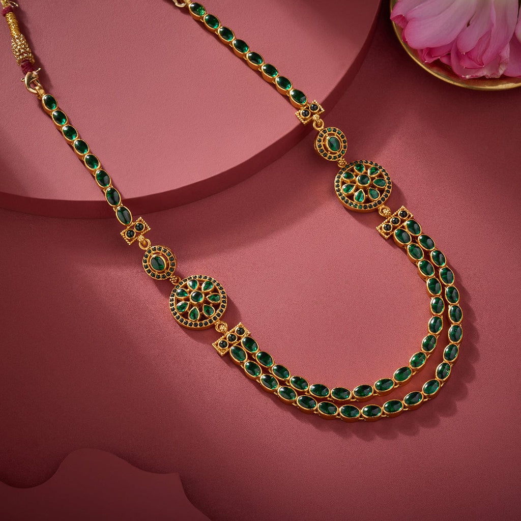 Silver Temple Necklace luxurious gold gloss