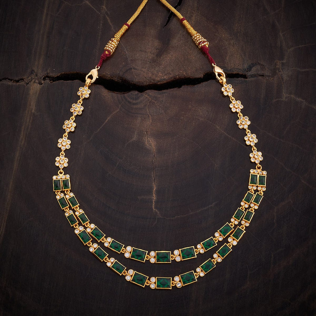 Silver Temple Necklace sit gracefully