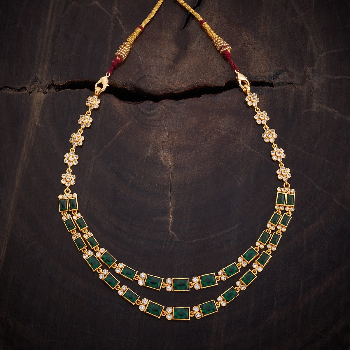 Silver Temple Necklace sit gracefully