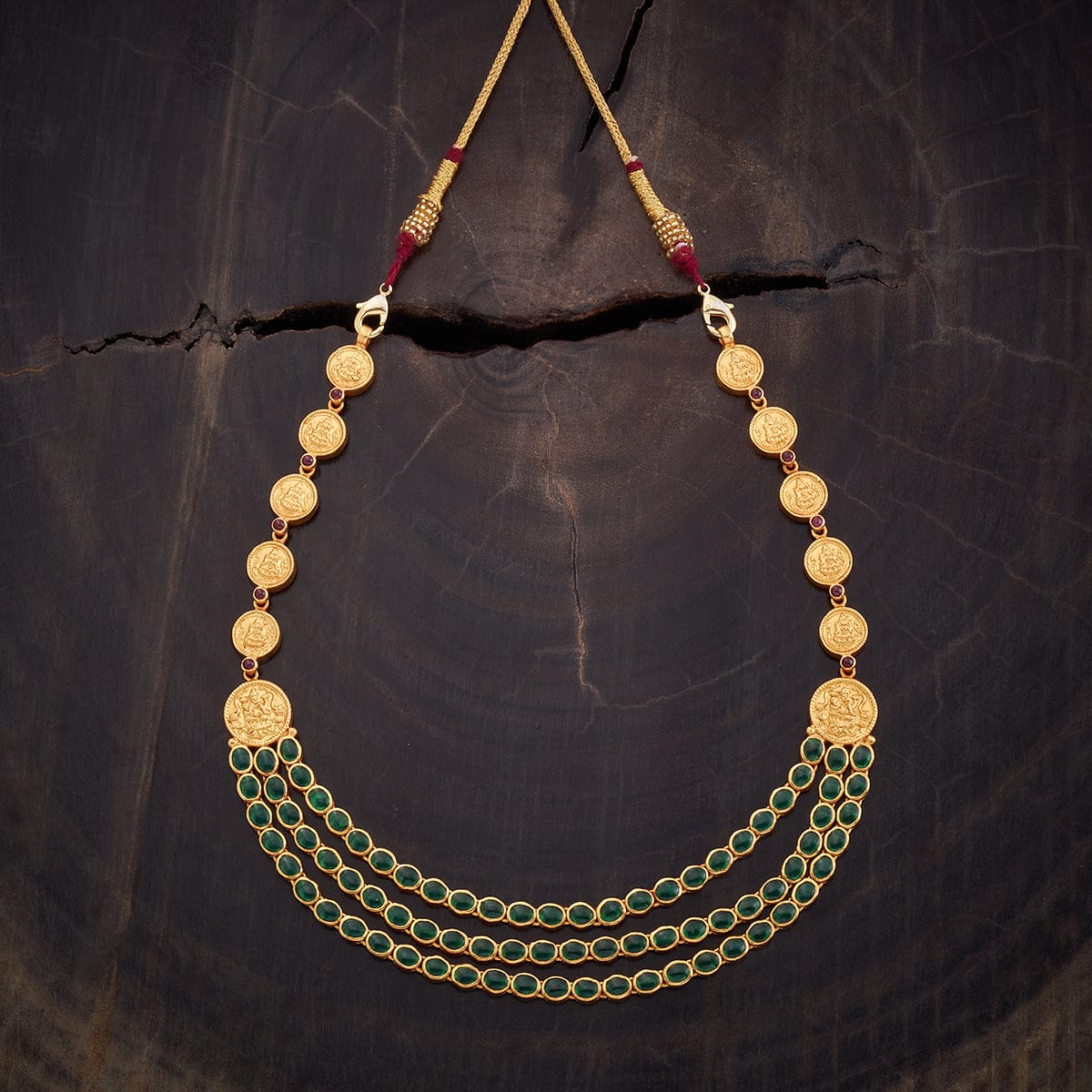 Silver Temple Necklace multiple layers