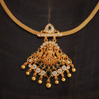 Silver Temple Necklace golden polish