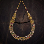 Silver Temple Necklace adjustable thread