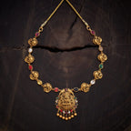 Silver Temple Necklace peacock motif