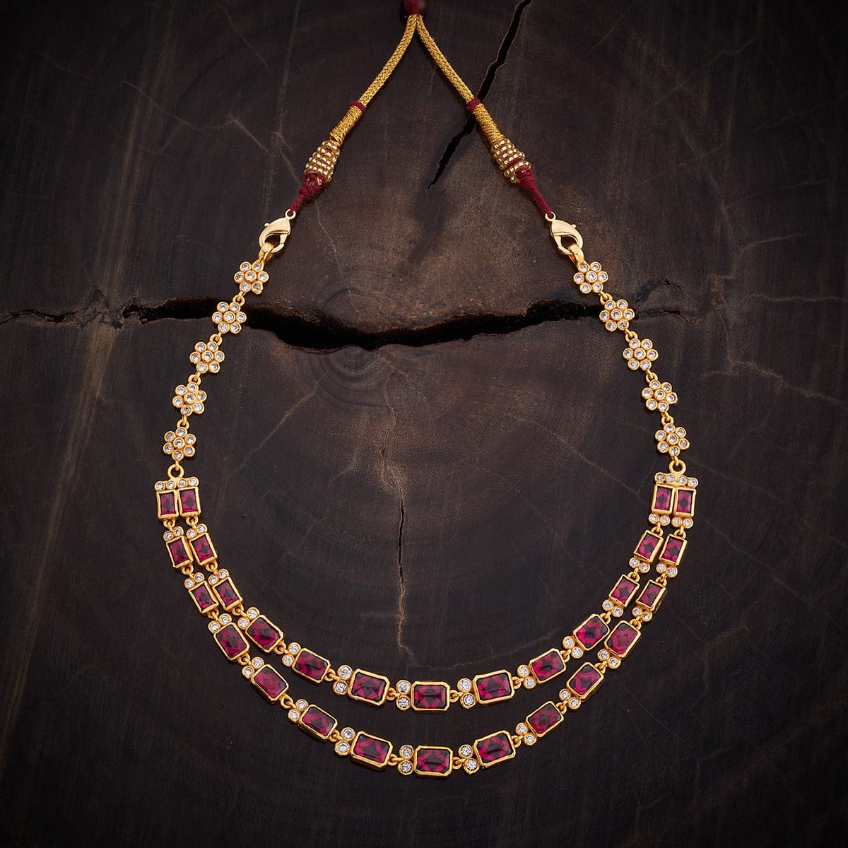 Silver Temple Necklace sit gracefully