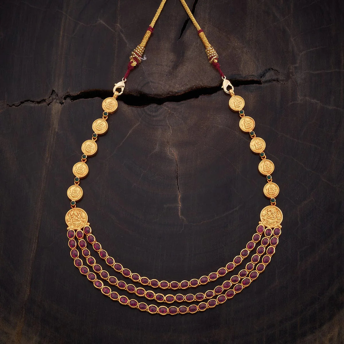 Silver Temple Necklace multiple layers