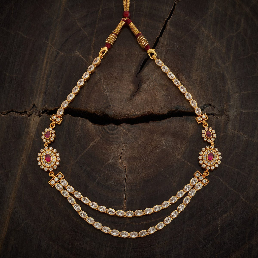 Silver Temple Necklace Short